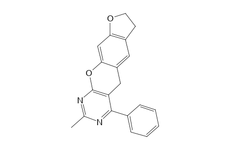 7,8-dihydro-2-methyl-4-phenyl-5H-benzofuro[5',6':5,6]pyrano[2,3-d]pyrimidine