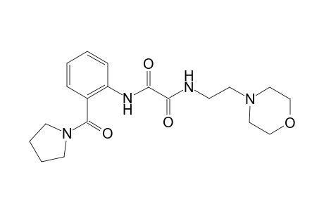 ethanediamide, N~1~-[2-(4-morpholinyl)ethyl]-N~2~-[2-(1-pyrrolidinylcarbonyl)phenyl]-