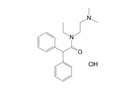 N-[2-(dimethylamino)ethyl]-2,2-diphenyl-N-ethylacetamide, monohydrochloride