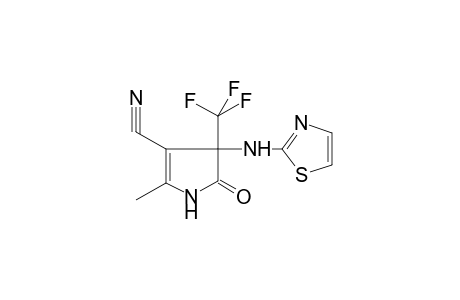 1H-Pyrrole-3-carbonitrile, 2-methyl-5-oxo-4-(thiazol-2-ylamino)-4-trifluoromethyl-4,5-dihydro-