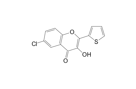 4H-1-benzopyran-4-one, 6-chloro-3-hydroxy-2-(2-thienyl)-