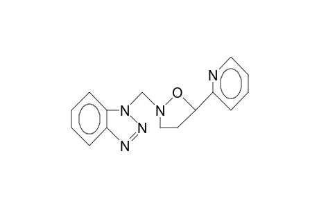 1H-Benzotriazole, 1-[[5-(2-pyridinyl)-2-isoxazolidinyl]methyl]-