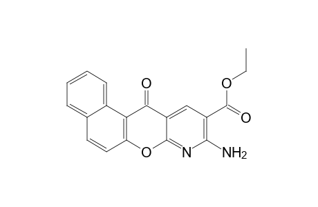 Ethyl 9-amino-12-oxo-12H-benzo[5,6]chromeno-[2,3-b]pyridine-10-carboxylate