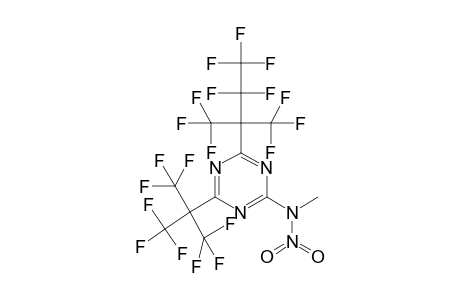 2-(1-Methyl-2-oxido-2-oxohydrazino)-4-[2,2,3,3,3-pentafluoro-1,1-bis(trifluoromethyl)propyl]-6-[2,2,2-trifluoro-1,1-bis(trifluoromethyl)ethyl]-1,3,5-triazine