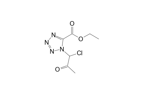 (+-)-Ethyl 1-(1-chloro-2-oxopropyl)-1H-tetrazole-5-carboxylate