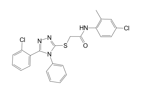 N-(4-chloro-2-methylphenyl)-2-{[5-(2-chlorophenyl)-4-phenyl-4H-1,2,4-triazol-3-yl]sulfanyl}acetamide