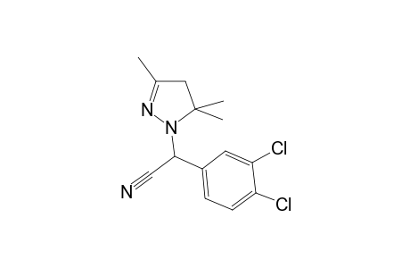 (3,4-dichlorophenyl)(3,5,5-trimethyl-4,5-dihydro-1H-pyrazol-1-yl)acetonitrile