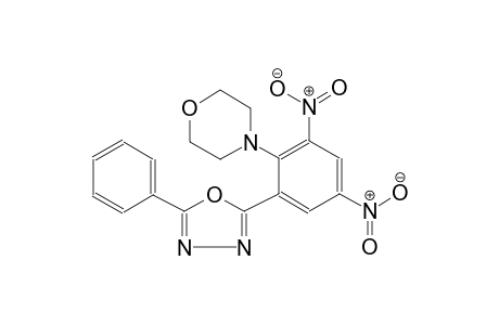 4-[2,4-dinitro-6-(5-phenyl-1,3,4-oxadiazol-2-yl)phenyl]morpholine