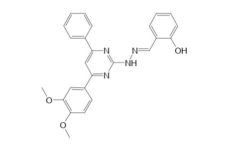 2-Hydroxybenzaldehyde [4-(3,4-dimethoxyphenyl)-6-phenyl-2-pyrimidinyl]hydrazone