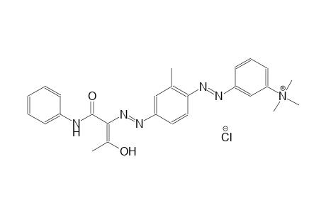 (m-Aminophenyl)trimethylammoniumchloride->m-toluidine->Acetoacetanilide