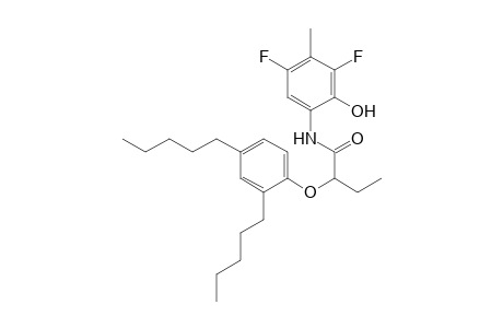 Butanamide, N-(3,5-difluoro-2-hydroxy-4-methylphenyl)-2-(2,4-dipentylphenoxy)-