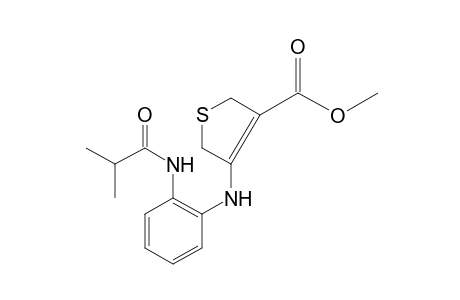 2,5-dihydro-4-(o-isobutyramidoanilino)-3-thiophenecarboxylic acid, methyl ester