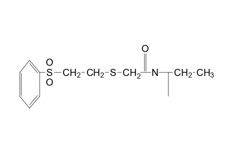 N-sec-butyl-2-[[2-(phenylsulfonyl)ethyl]thio}acetamide