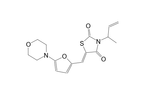 (5Z)-3-(1-methyl-2-propenyl)-5-{[5-(4-morpholinyl)-2-furyl]methylene}-1,3-thiazolidine-2,4-dione