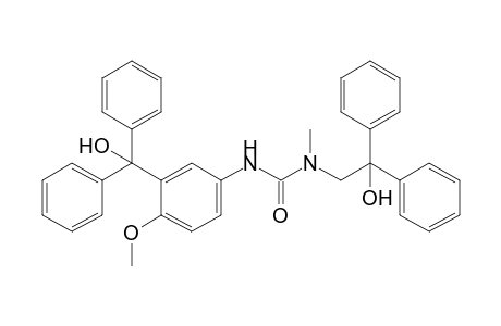 N'-[3-(DIPHENYLHYDROXYMETHYL)-4-METHOXYPHENYL]-N-(2,2-DIPHENYL-2-HYDROXYETHYL)-N-METHYLUREA