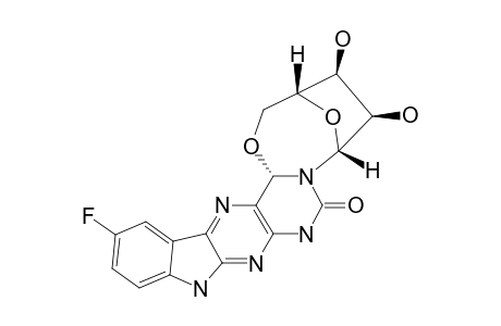 5H,10H-3(R),5(R),15B(S),16(R),17(R)-13-FLUORO-16,17-DIHYDROXY-3,5-ETHANO-2,3,7,8-TETRAHYDRO-[1,5,3]-DIOXAZEPINO-[3,2-C]-INDOLO-[3,2-G]-PTERIDIN-7-ONE