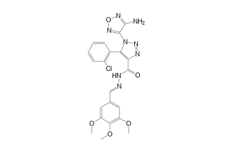 1-(4-amino-1,2,5-oxadiazol-3-yl)-5-(2-chlorophenyl)-N'-[(E)-(3,4,5-trimethoxyphenyl)methylidene]-1H-1,2,3-triazole-4-carbohydrazide