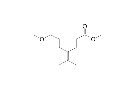Cyclopentanecarboxylic acid, 4-isopropylidene-2-methoxymethyl-, methyl ester