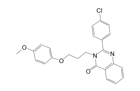 4(3H)-quinazolinone, 2-(4-chlorophenyl)-3-[3-(4-methoxyphenoxy)propyl]-