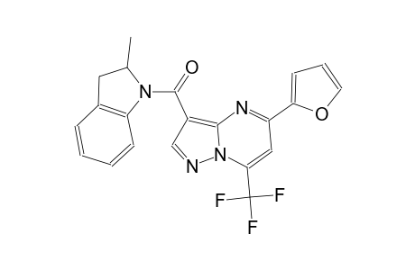 5-(2-furyl)-3-[(2-methyl-2,3-dihydro-1H-indol-1-yl)carbonyl]-7-(trifluoromethyl)pyrazolo[1,5-a]pyrimidine