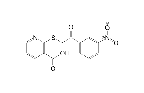 2-{[2-(3-nitrophenyl)-2-oxoethyl]sulfanyl}nicotinic acid