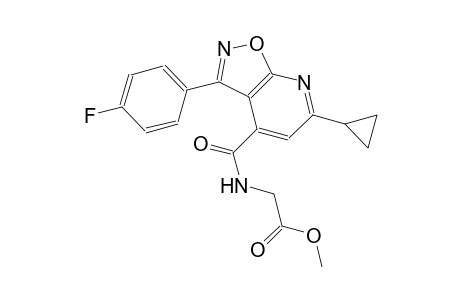acetic acid, [[[6-cyclopropyl-3-(4-fluorophenyl)isoxazolo[5,4-b]pyridin-4-yl]carbonyl]amino]-, methyl ester