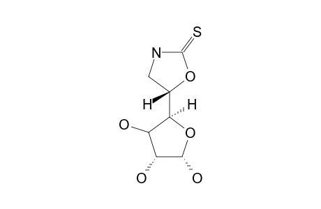 (5R)-5-[(4'S)-L-ERYTHRO-FURANOS-4'-YL]-OXAZOLIDINE-2-THIONE;ALPHA-ANOMER