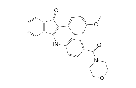 1H-inden-1-one, 2-(4-methoxyphenyl)-3-[[4-(4-morpholinylcarbonyl)phenyl]amino]-