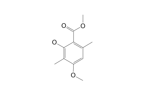 3,6-dimethyl-2-hydroxy-p-anisic acid, methyl ester