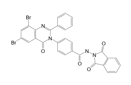 4-(2-Phenyl-6,8-dibromo-4-oxo-(4H)quinazolin-3-yl)-N-(1,3-dioxoisoindolin-2-yl)benzamide