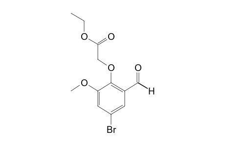 (4-bromo-2-formyl-6-methoxyphenoxy)acetic acid, ethyl ester