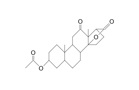 3b-Acetoxy-5b-androstan-12-one-17b-carboxylic acid, 14b-lactone