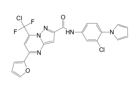 pyrazolo[1,5-a]pyrimidine-2-carboxamide, 7-(chlorodifluoromethyl)-N-[3-chloro-4-(1H-pyrrol-1-yl)phenyl]-5-(2-furanyl)-