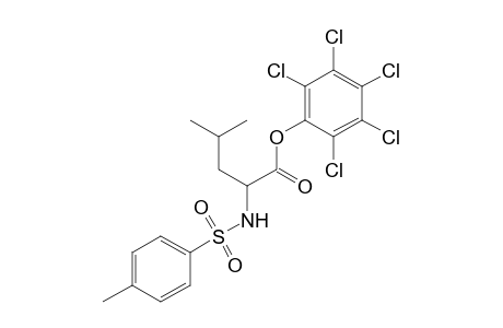 N-(p-tolylsulfonyl)-dl-leucine, pentachlorophenyl ester