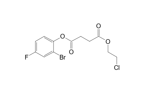 Succinic acid, 2-bromo-4-fluorophenyl 2-chloroethyl ester