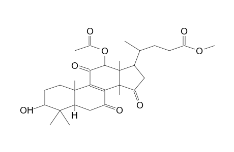 CHOL-8-EN-24-OIC ACID, 12-(ACETYLOXY)-3-HYDROXY-4,4,14-TRIMETHYL-7,11,15-TRIOXO- METHYL ESTER