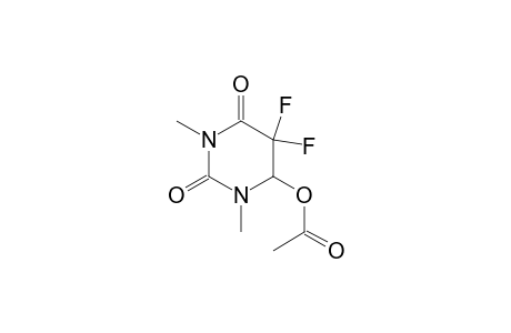 1,3-Dimethyl-5,5-difluoro-5,6-dihydro-6-acetoxyuracil