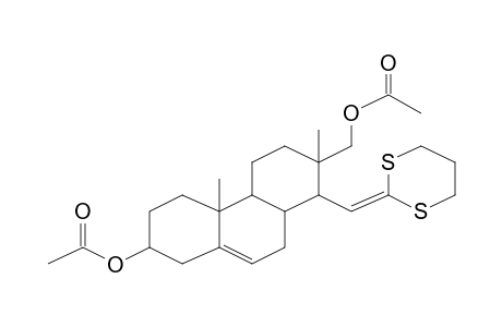 Acetic acid, 7-acetoxymethyl-8-[1,3]dithian-2-ylidenemethyl-4a,7-dimethyl-1,2,3,4,4a,4b,5,6,7,8,8a,9-dodecahydrophenanthren-2-yl ester