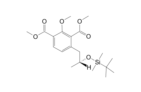 DIMETHYL-(R)-(-)-4-(2-TERT.-BUTYLDIMETHYLSILYLOXYPROPYL)-2-METHOXYBENZENE-1,3-DICARBOXYLATE