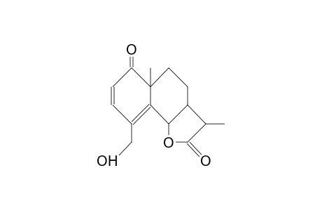 1-Oxo-15-hydroxy-eudesma-2,4-dien-11bH-12,6a-olide