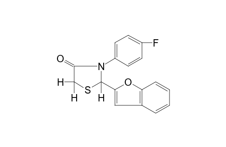 2-(2-benzofuranyl)-3-(p-fluorophenyl)-4-thiazolidinone