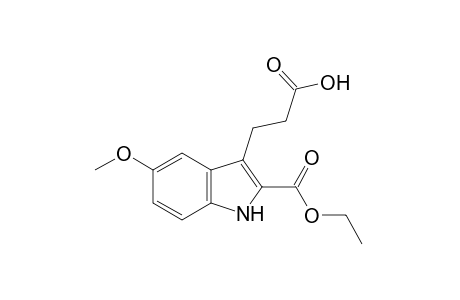 2-carboxy-5-methoxyindole-3-propionic acid, 2-ethyl ester