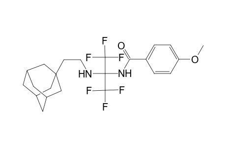 N-[1-(2-Adamantan-1-yl-ethylamino)-2,2,2-trifluoro-1-trifluoromethyl-ethyl]-4-methoxy-benzamide