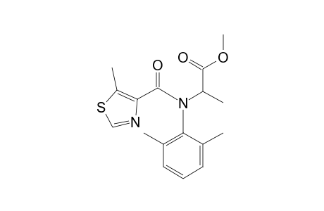 L-Alanine, N-(2,6-dimethylphenyl)-N-[(5-methyl-4-thiazolyl)carbonyl]-, methyl ester