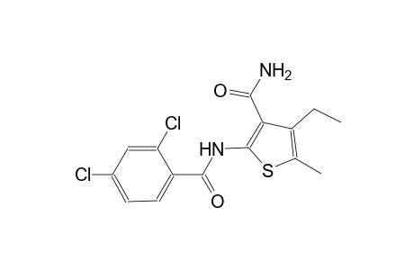 2-[(2,4-dichlorobenzoyl)amino]-4-ethyl-5-methyl-3-thiophenecarboxamide