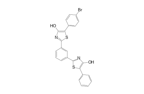5-(4-Bromophenyl)-2-[3-(4-hydroxy-5-phenylthiazol-2-yl)phenyl]thiazol-4-ol