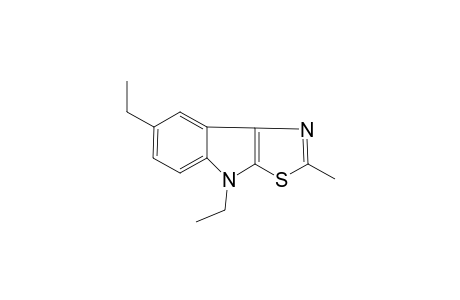 4,7-diethyl-2-methyl-4H-[1,3]thiazolo[5,4-b]indole