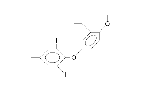 2-Isopropyl-4-(2,6-dijodo-4-methylphenoxy)-anisol