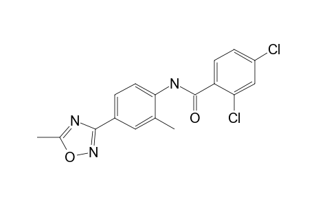 Benzamide, 2,4-dichloro-N-[2-methyl-4-(5-methyl-1,2,4-oxadiazol-3-yl)phenyl]-