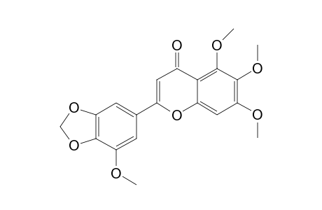 3',4'-METHYLENEDIOXY-5',5,6,7-TETRAMETHOXYFLAVONE